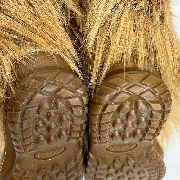 Pajar tan scarlet tassel tie goat hair apres ski boots size 36 (5.5-6) - Picture 7 of 15